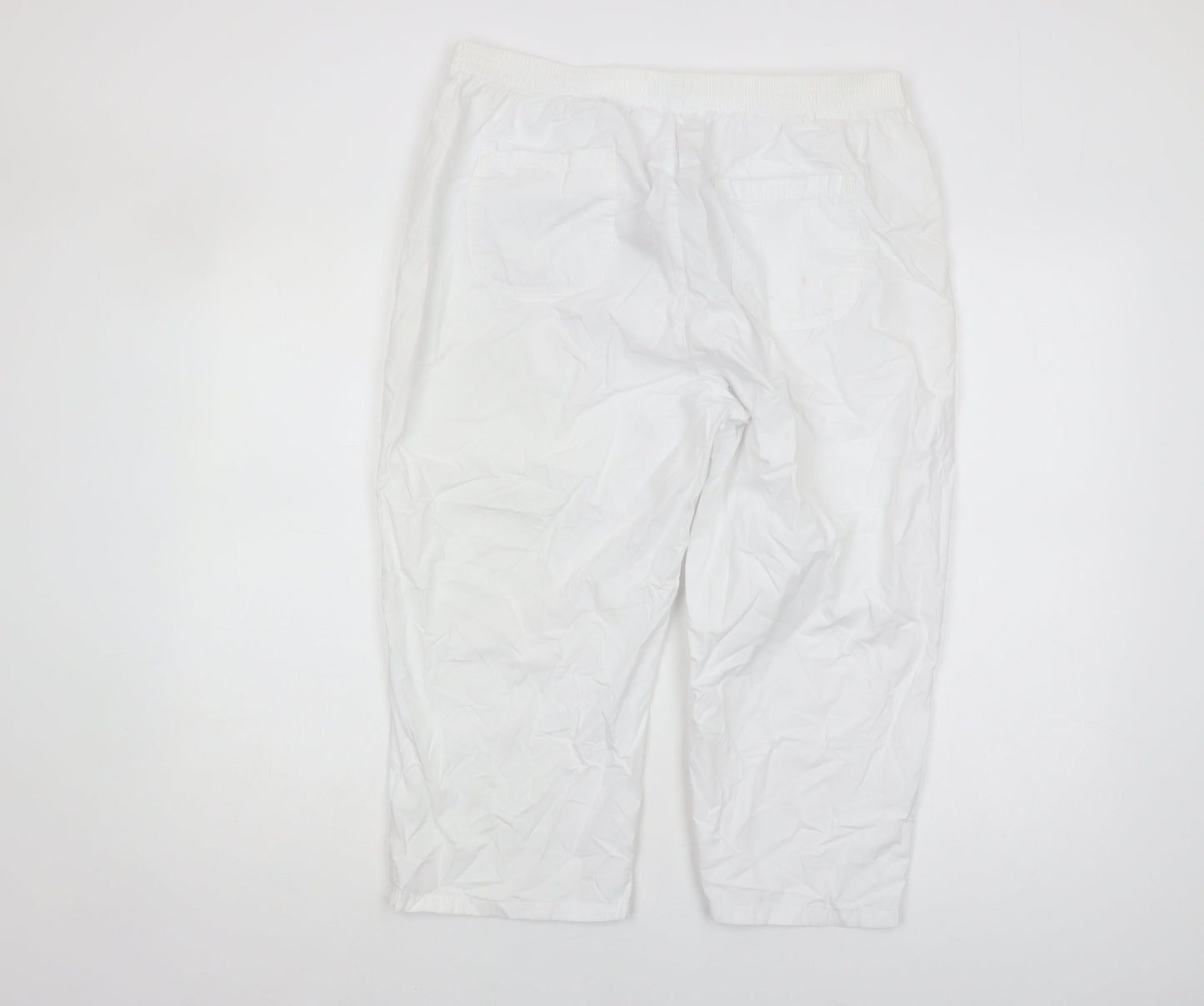 Marks and Spencer Women's White Trousers Size 16