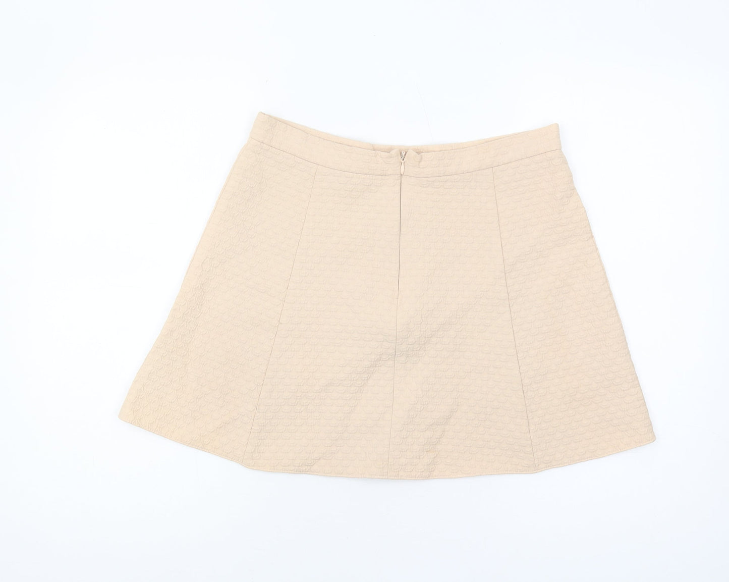 River Island Women's Beige A-Line Skirt, Size 14