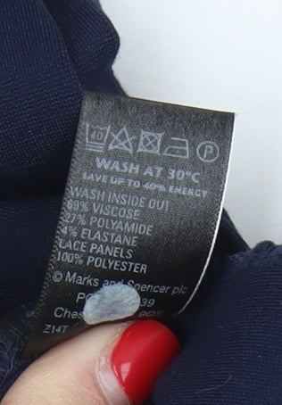 Marks and Spencer Women's Blue Sheath Dress Size 8