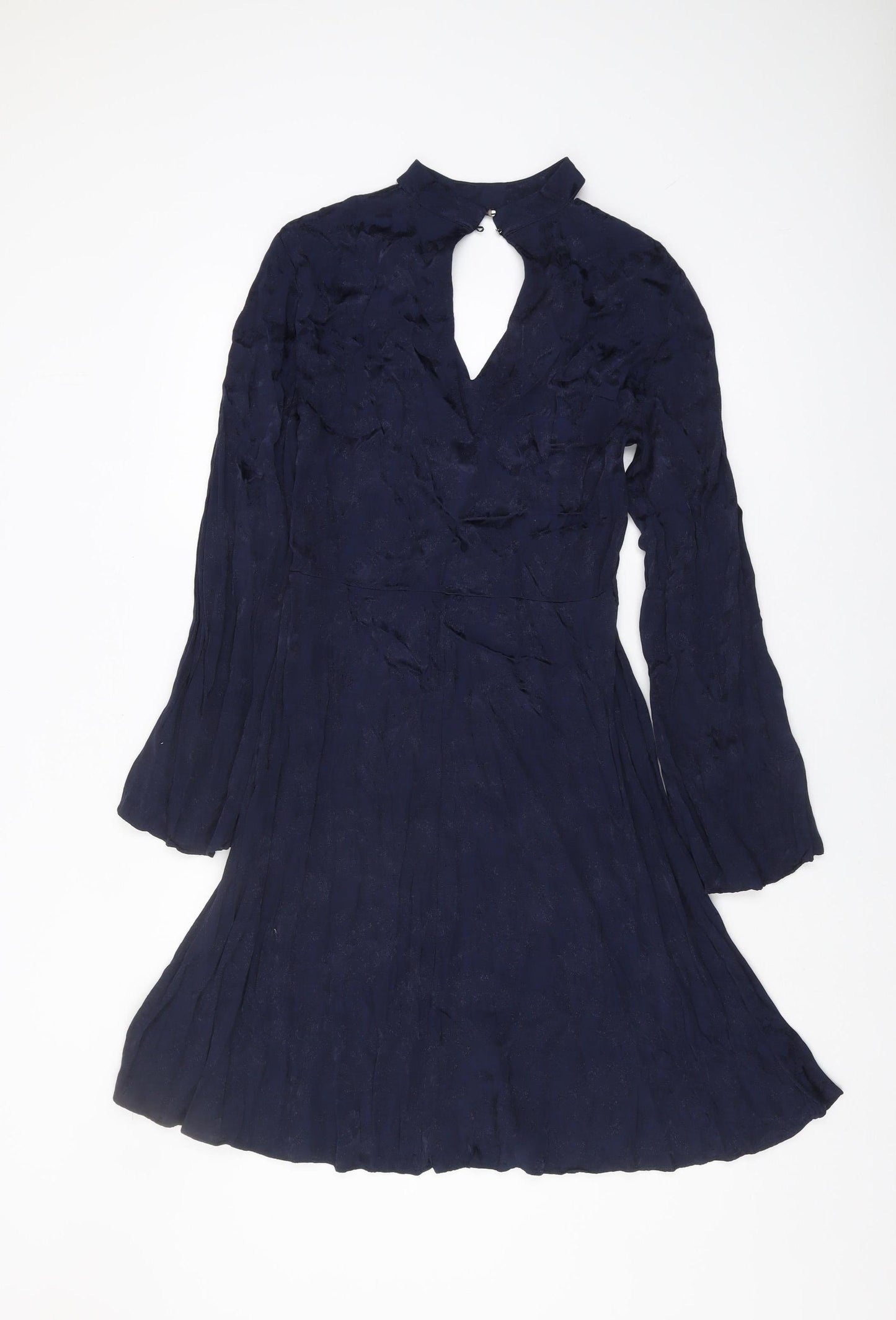 Marks and Spencer Women's Blue V-Neck Dress Size 8