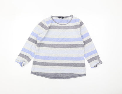 ISLE Essentials Women's Striped Long Sleeve Top, S, Multicoloured