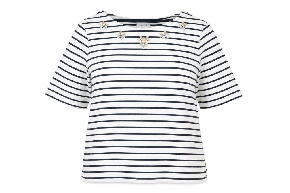 Marks & Spencer Women's Striped T-Shirt, Size 16