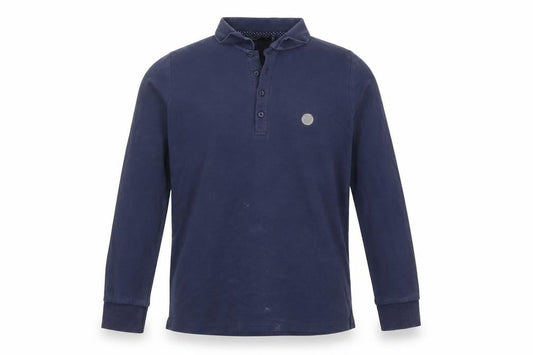 Heritage Black Label Men's Blue M Long Sleeve Polo
