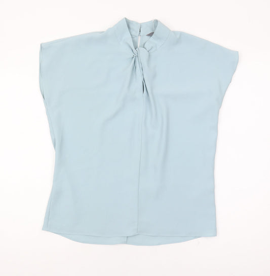 Principles Women's Blue High Neck Blouse Size 10