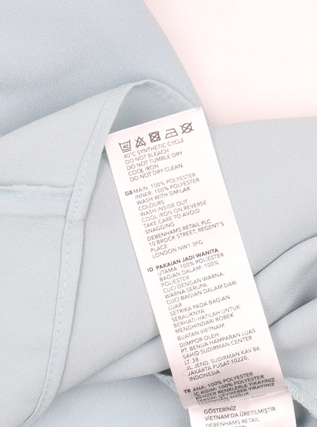 Principles Women's Blue High Neck Blouse Size 10