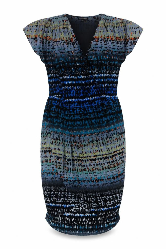Warehouse Women’s Geometric Multicoloured Dress, Size 8