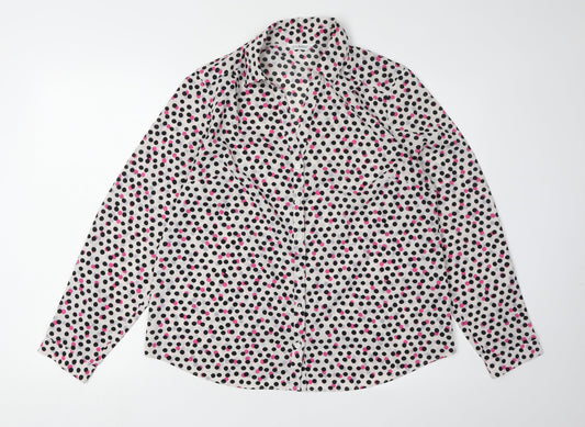 Marks and Spencer Women's Polka Dot Button-Up Shirt