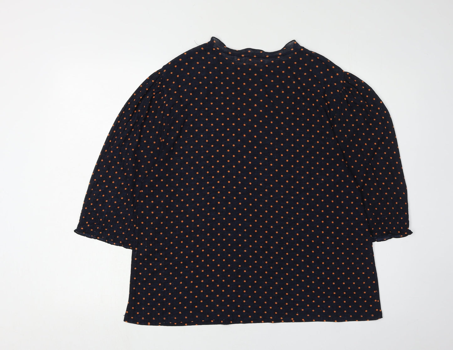 Zara Women's Multicoloured Polka Dot Blouse, L, Casual