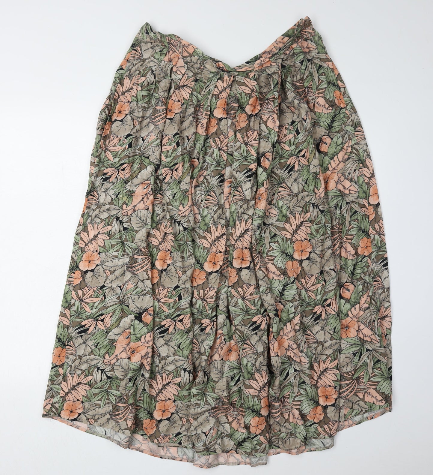 Richards Women's Floral A-Line Multicoloured Midi Skirt