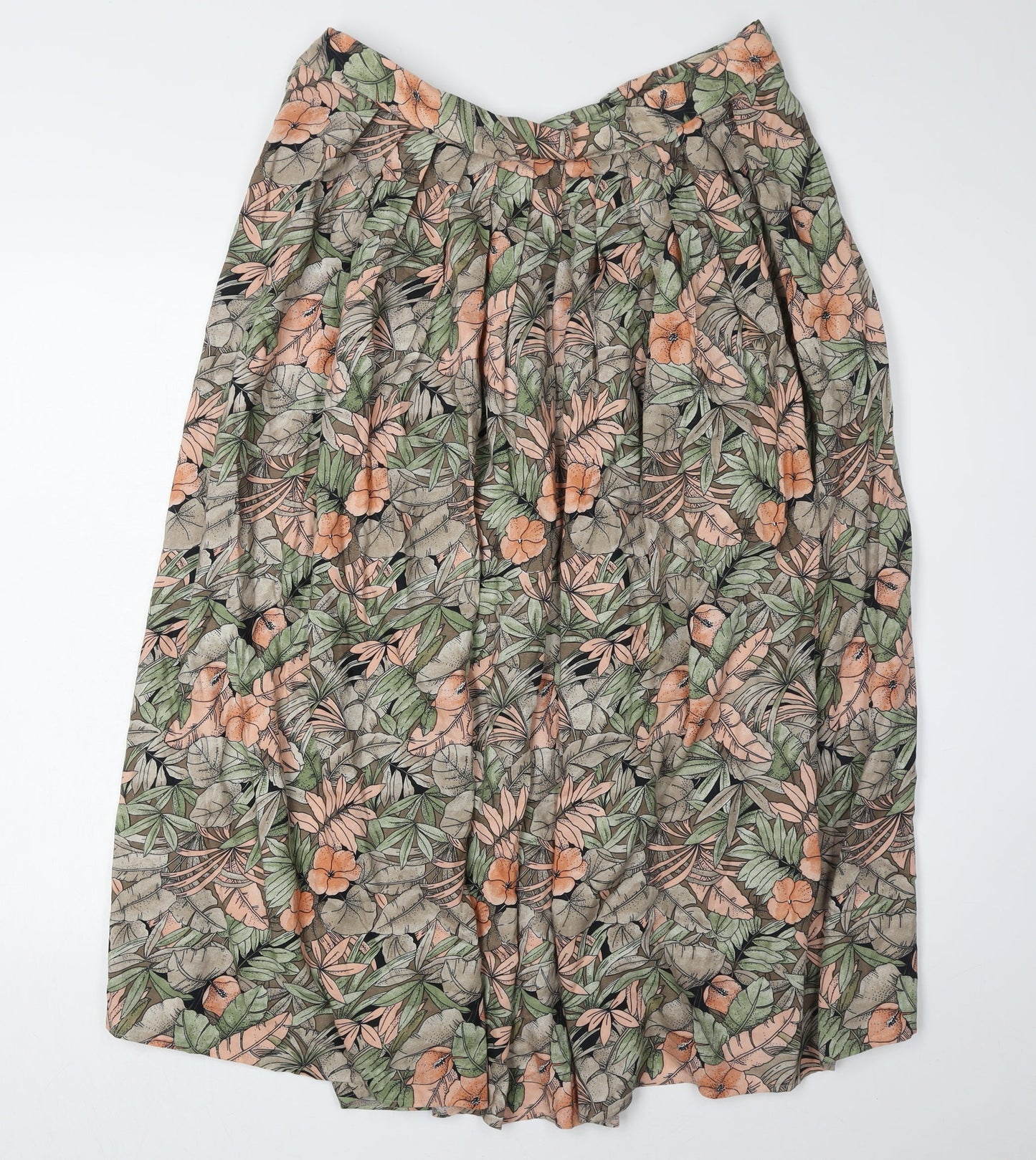 Richards Women's Floral A-Line Multicoloured Midi Skirt