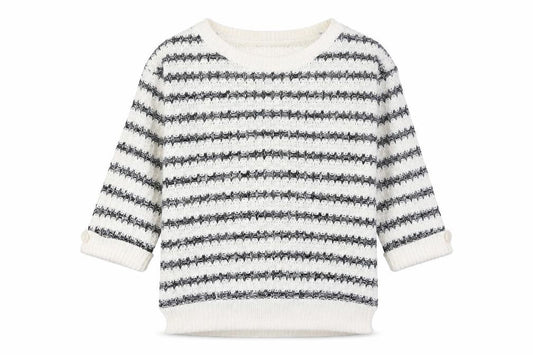 Wallis Women's Ivory Striped Pullover Jumper S