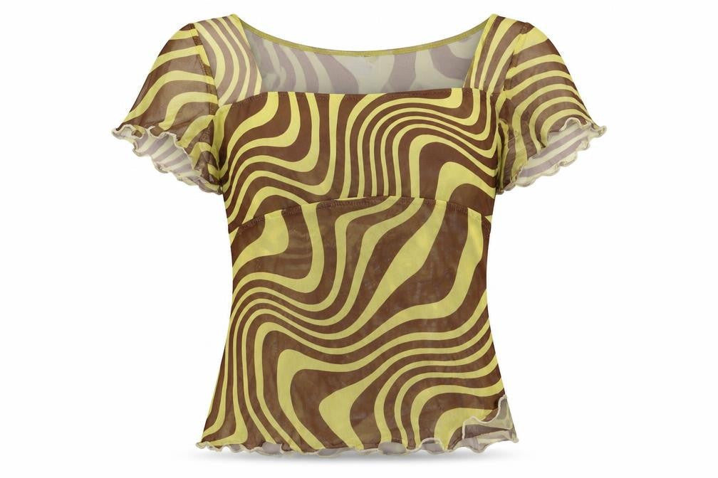ASOS DESIGN Women's Multicoloured Geometric Top Size 8