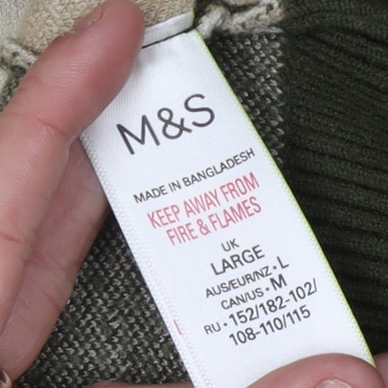 Marks and Spencer Women Multicolour L Pullover Jumper
