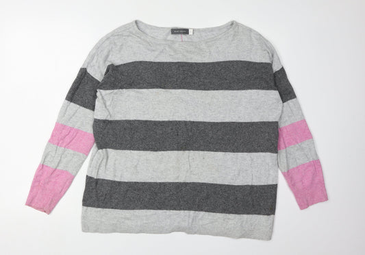 Mint Velvet Women's Multicoloured Striped Jumper