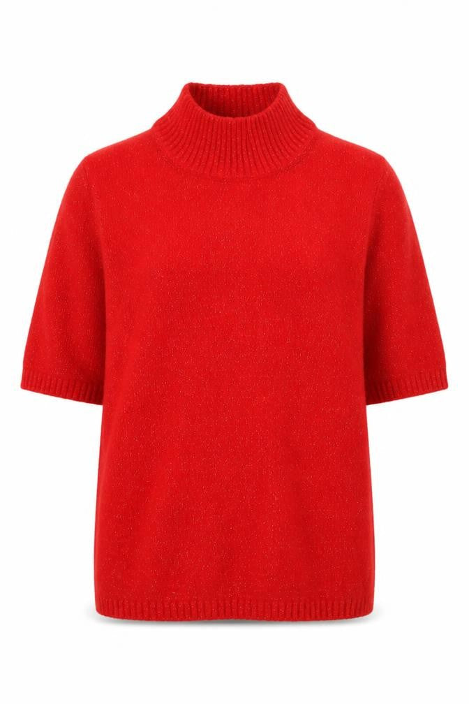 Marks & Spencer Women's Red High Neck Pullover Jumper XS