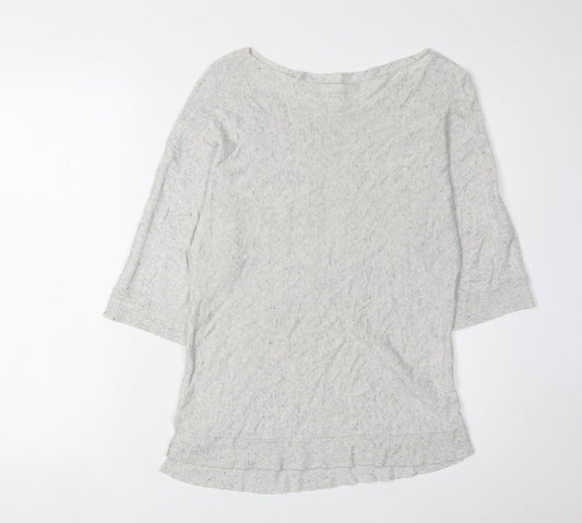 Monsoon Women's Grey Knit Pullover Jumper Size S
