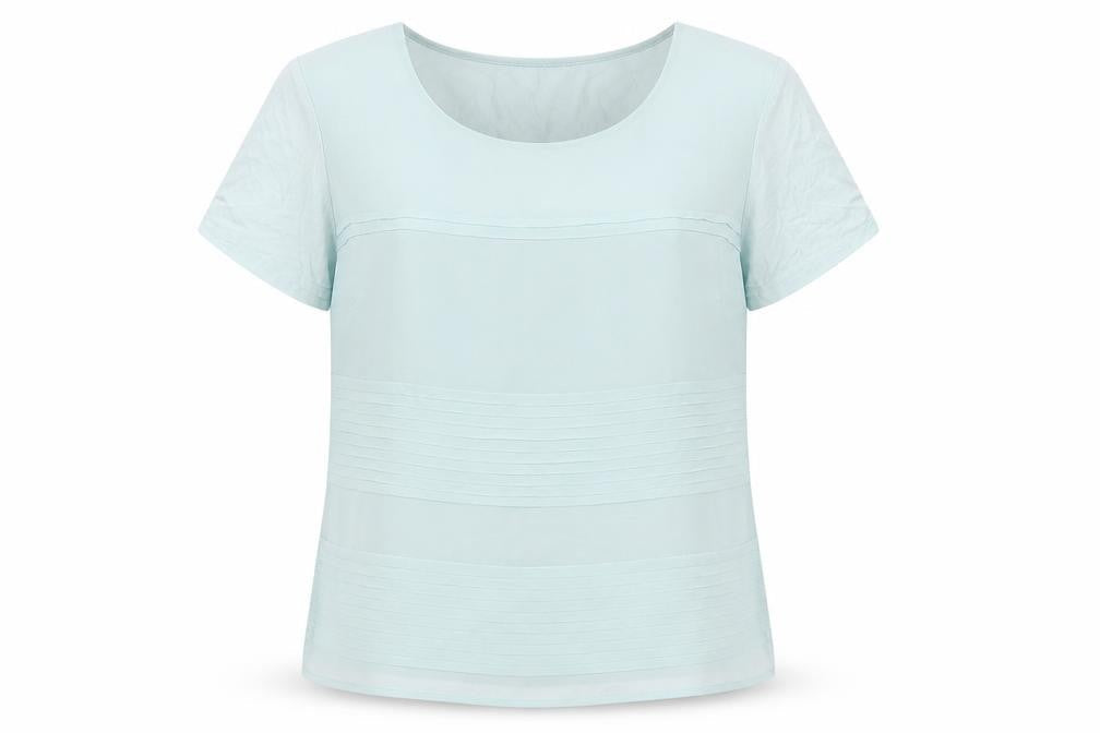 J by Jasper Conran Women's Blue Blouse, Size 16, Short Sleeve