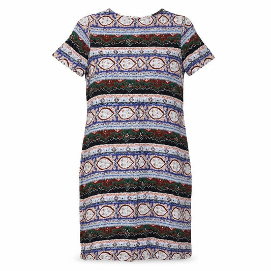 FatFace Women's Multicoloured Geometric Shift Dress