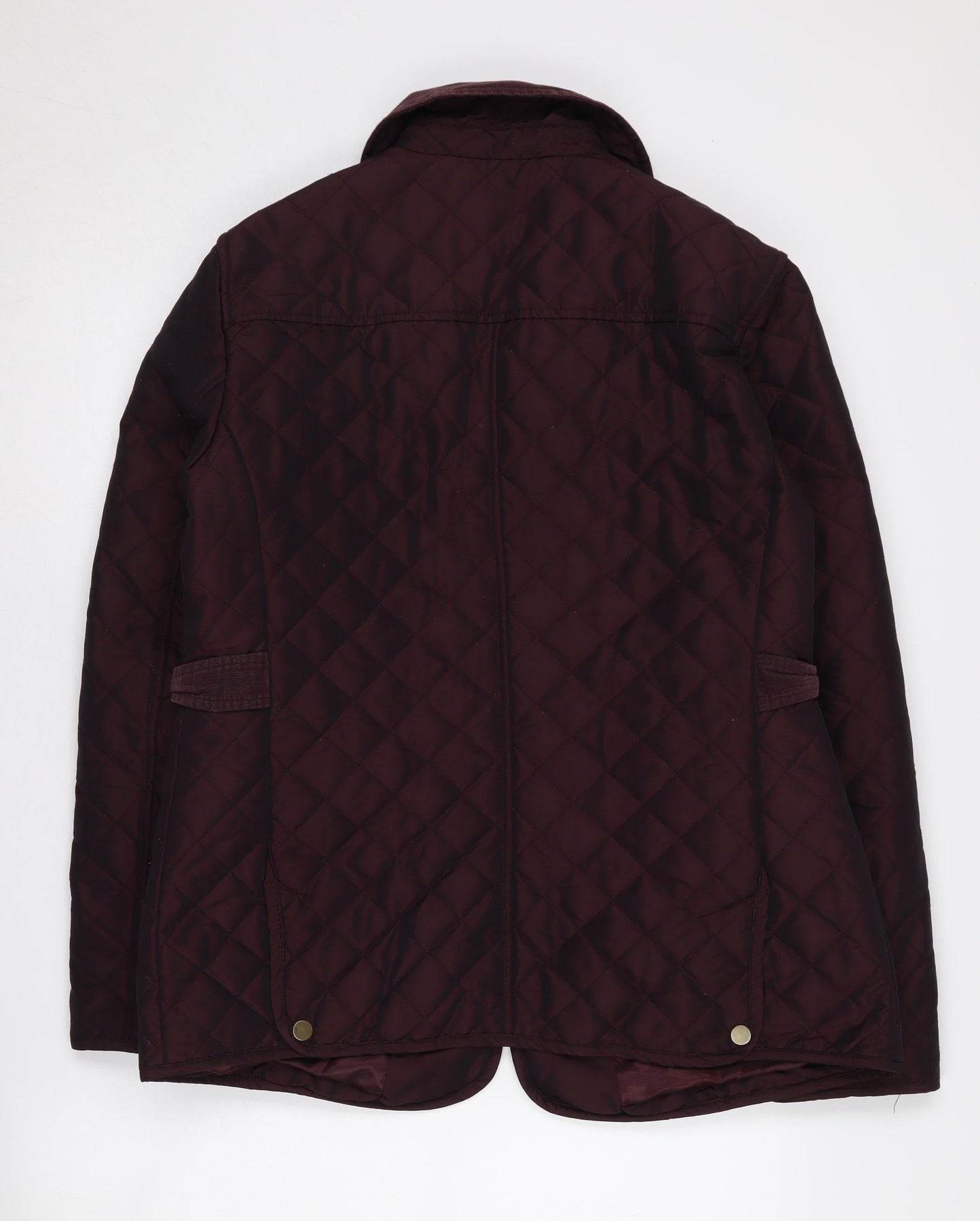CC Women's Brown Quilted Jacket, Size 12