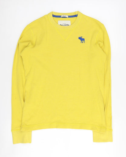 Abercrombie & Fitch Boys Yellow Cotton Pullover XL