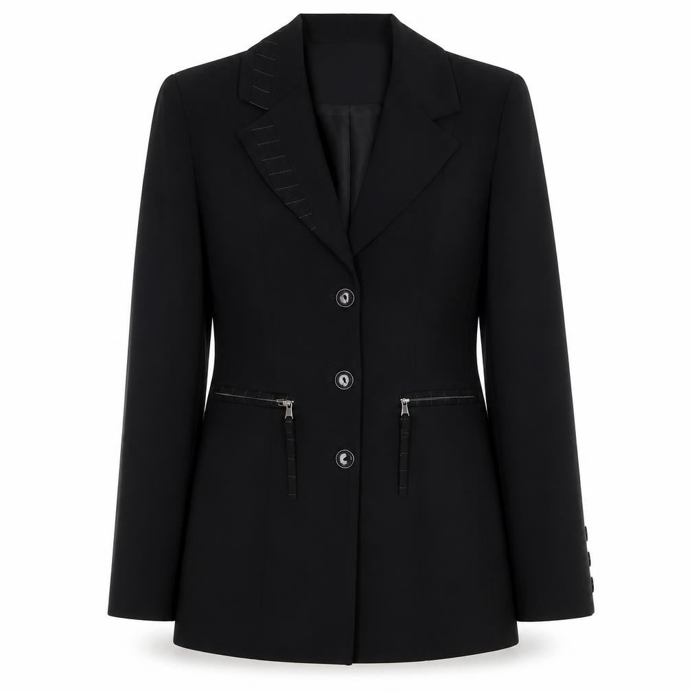 Saint-Honore Women's Black Suit Jacket Size 10