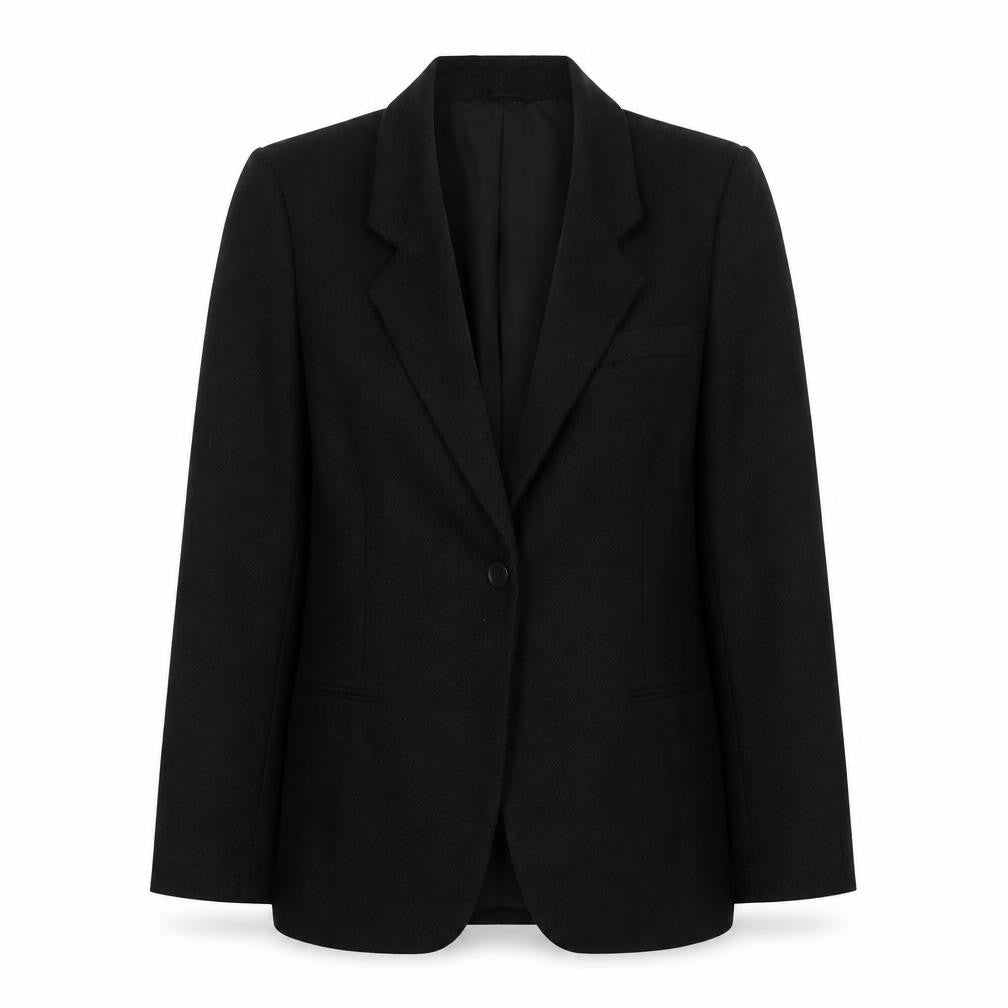 H&M Women's Black Blazer M Single-Breasted Notch
