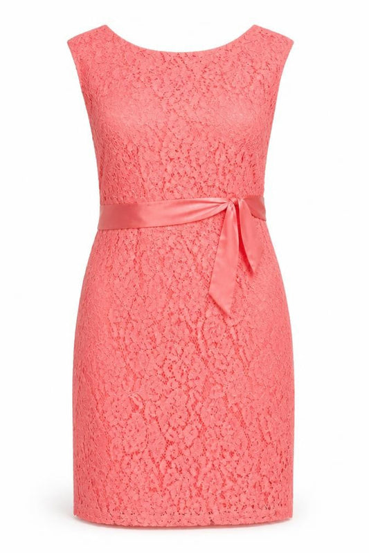 Kaliko Women's Pink Lace Shift Dress Size 14