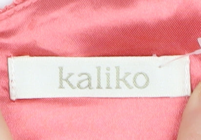 Kaliko Women's Pink Lace Shift Dress Size 14