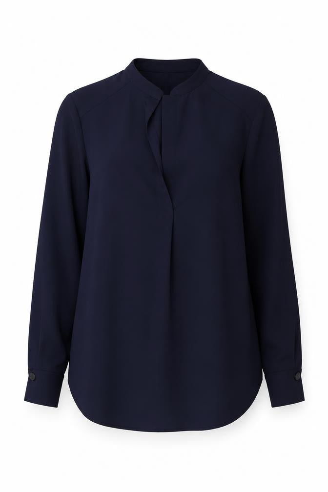 Warehouse Women's Blue Long Sleeve Blouse Size 8