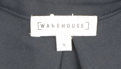 Warehouse Women's Blue Long Sleeve Blouse Size 8