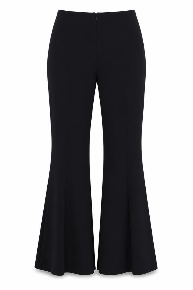 Topshop Women's Black Flared Trousers Size 8