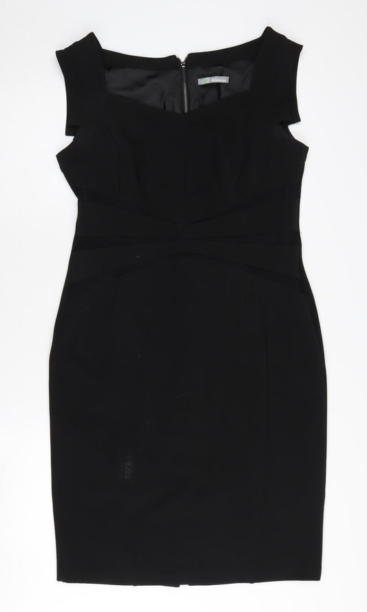 Marks and Spencer Black Sheath Dress Size 14
