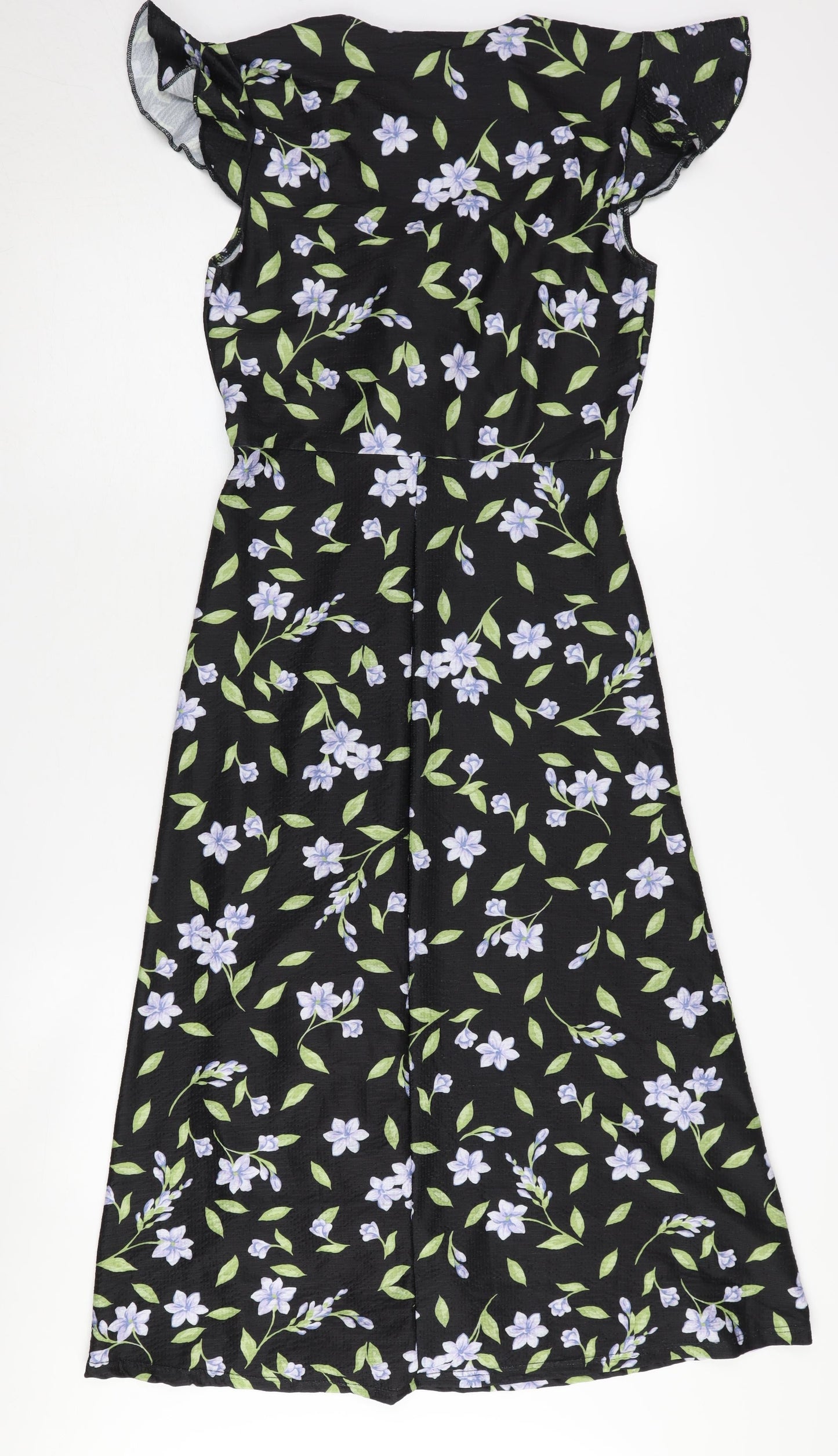 River Island Women's Black Floral Dress Size 10