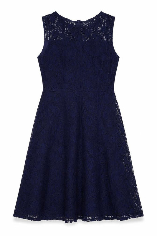 Wallis Women's Blue A-Line Dress, Size 14