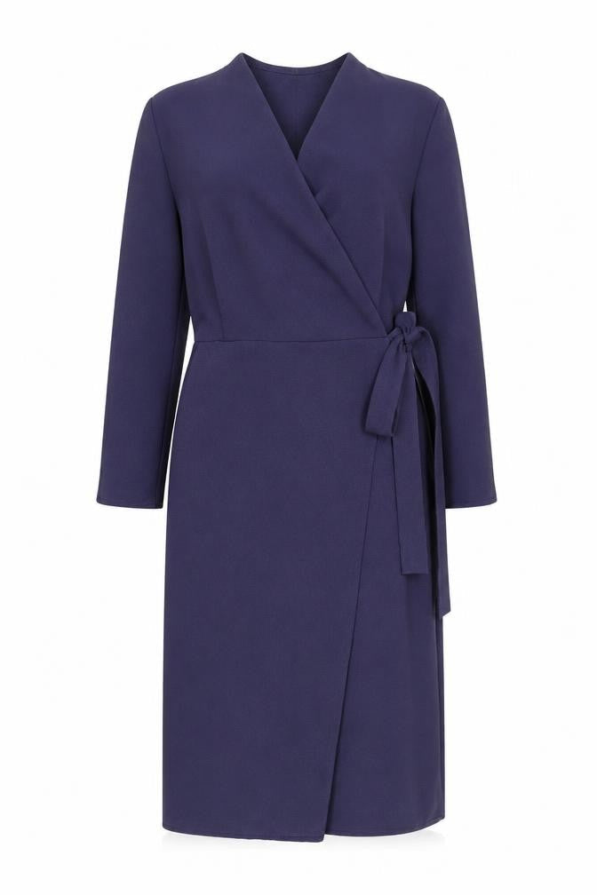 Topshop Petite Purple Wrap Dress - Size 10