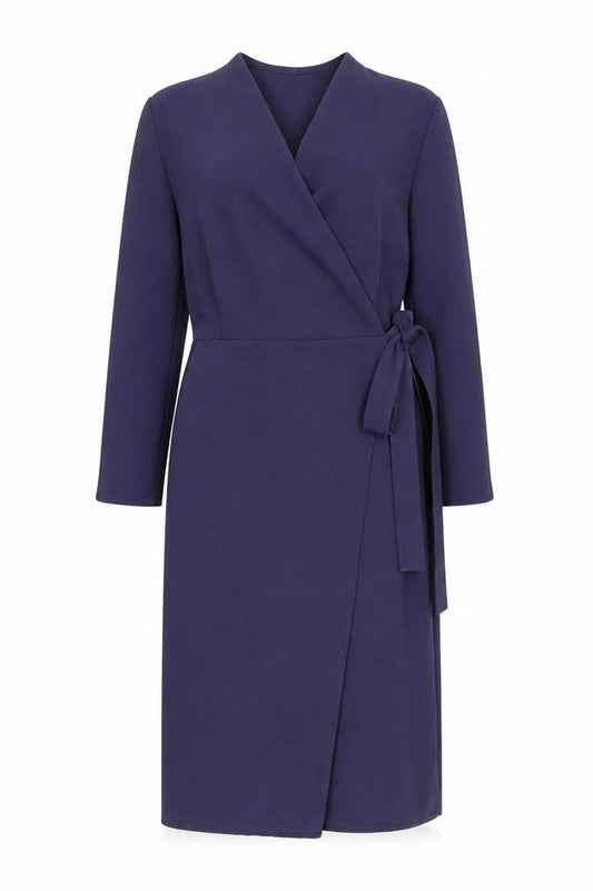 Topshop Petite Purple Wrap Dress - Size 10