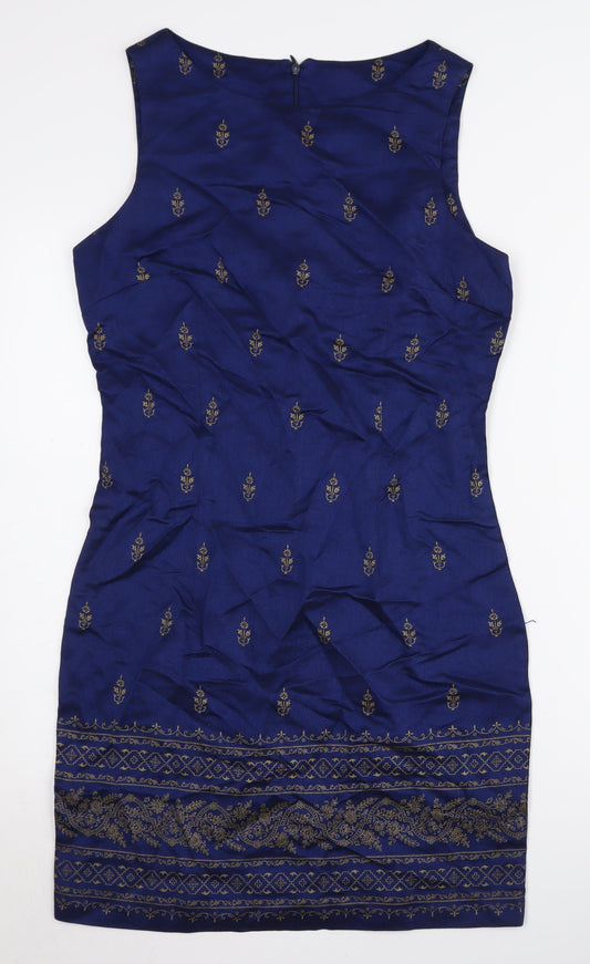 S.L. Fashions Women’s Blue Sleeveless Dress Size 10
