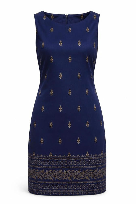 S.L. Fashions Women’s Blue Sleeveless Dress Size 10