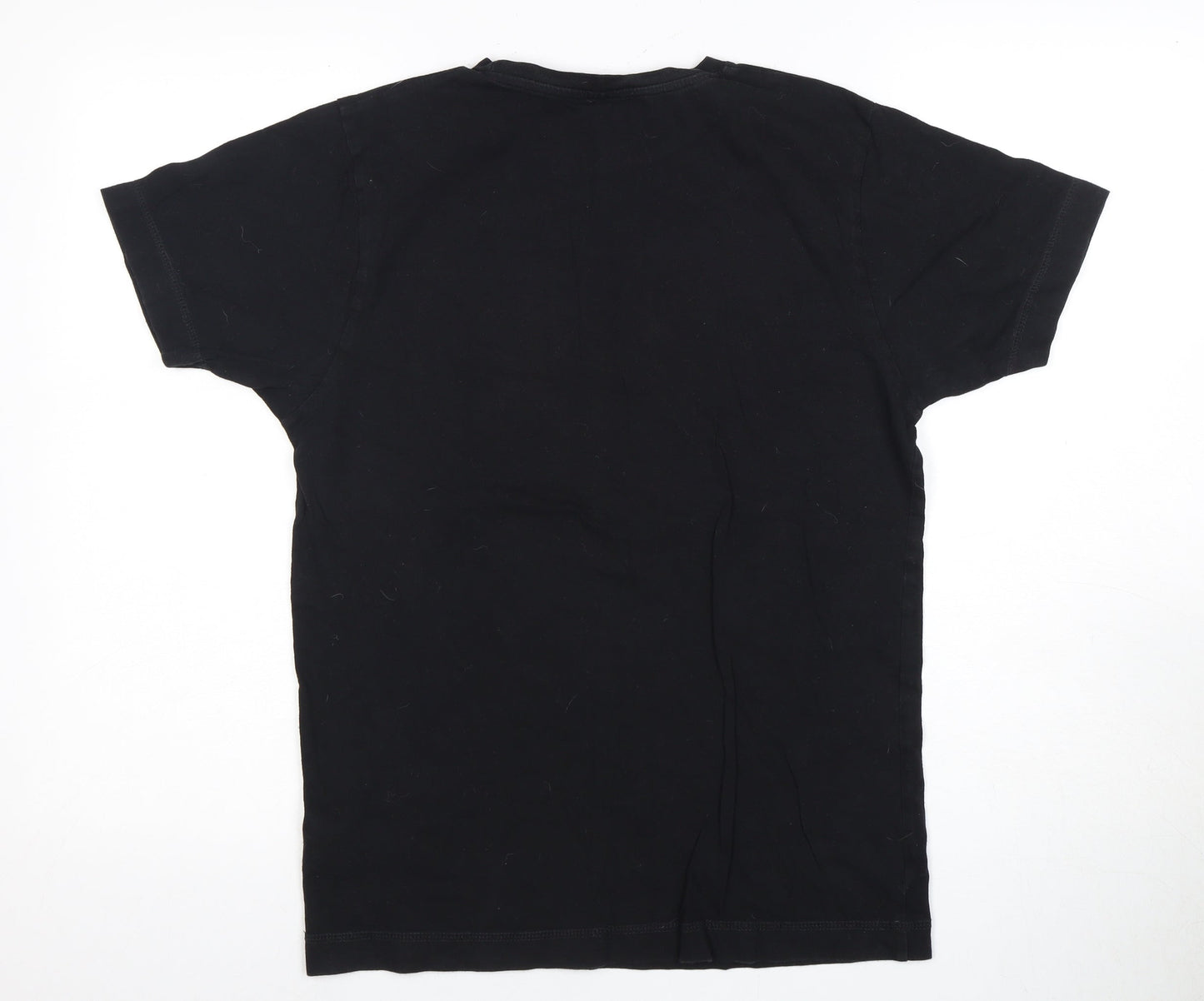 Men's Small Black NASA Graphic T-Shirt, Cotton, Crew Neck, Short Sleeve
