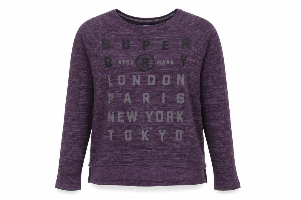 Superdry Unisex Purple Jersey T-Shirt M
