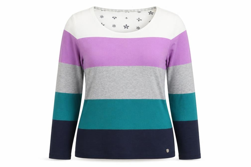 Maine Women's Multicoloured Striped Top Size 12