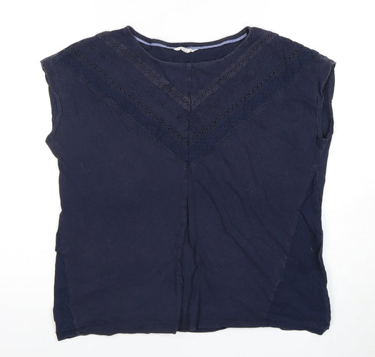 White Stuff Women's Blue Sleeveless Blouse 12