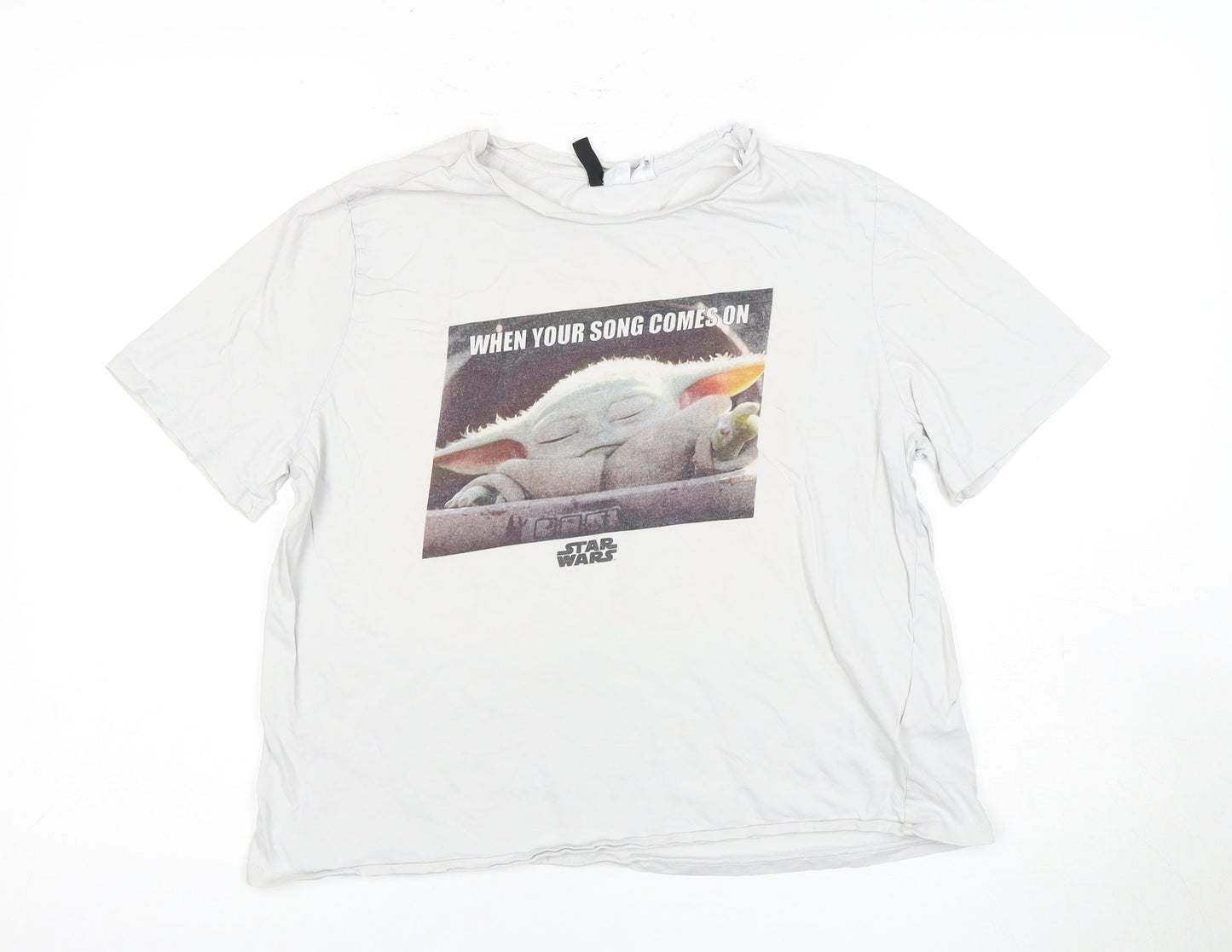 H&M Unisex Star Wars White T-Shirt Medium