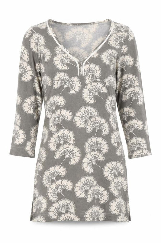 White Stuff Women's Grey Floral Shift Dress Size 8
