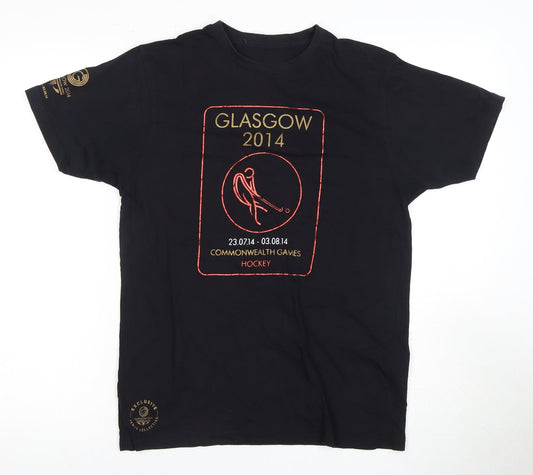 Glasgow 2014 Sports T-Shirt, Black, Small