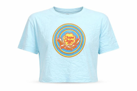 Chupa Womens Chups Blue Retro T-Shirt Size S