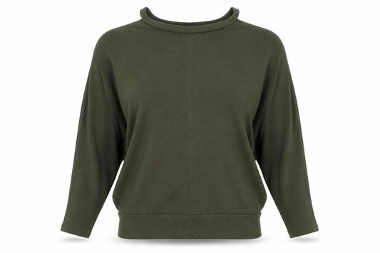 River Island Women's Green Mock Neck Top Size 8