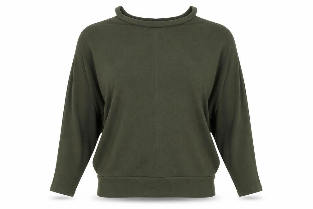 River Island Women's Green Mock Neck Top Size 8