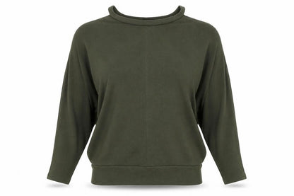 River Island Women's Green Mock Neck Top Size 8