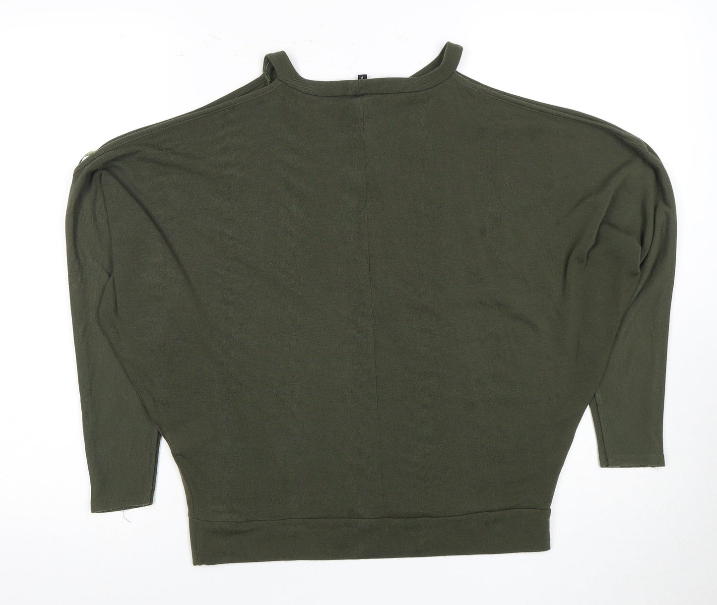 River Island Women's Green Mock Neck Top Size 8